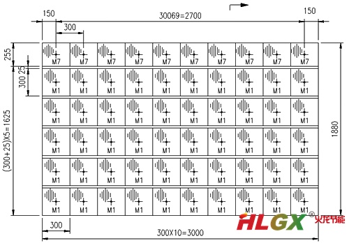 矩形全纖維爐襯耐火模塊排布圖 矩形全纖維爐襯耐火模塊排布圖